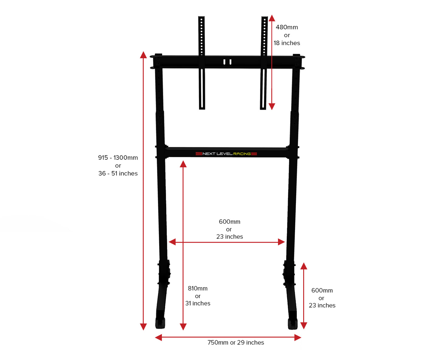 Free Standing Single Monitor Stand