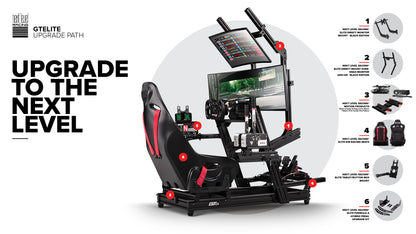 GTElite Aluminium Simulator Cockpit - Wheel Plate Edition